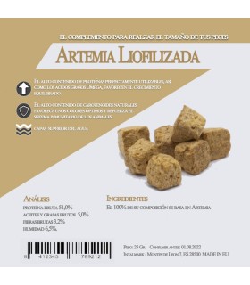 Artemia Liofilizada 150 gr.