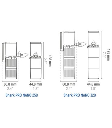 Filtro Interno Shark Pro Nano Sicce